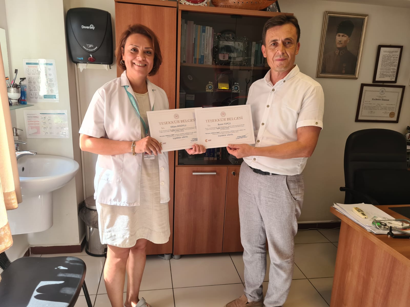 Aile Sağlığı Merkezimiz 002 ve 003 nolu birim hemşire ve doktorlarına Sağlık Müdürlüğü