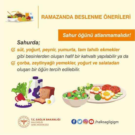Ramazan Ayında Beslenme Önerileri